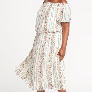CUTE SUMMER OFF THE SHOULDER DRESS